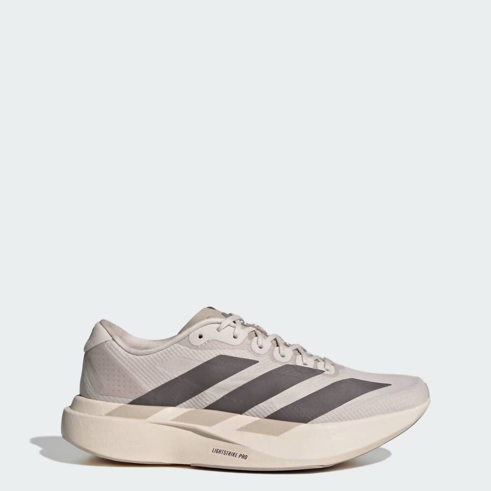 NEW ADIDAS women's adizero evo sl woven running shoes in putty mauve / charcoal